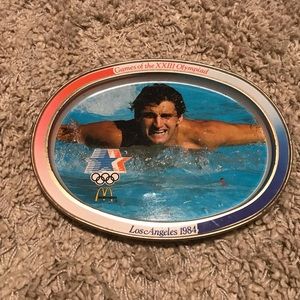 LA Olympics MCDONALD'S Metal Commemorative Plate